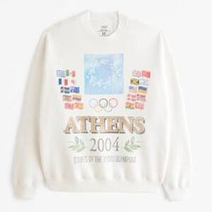 Abercrombie & Fitch White Athens 2004 Sweatshirt